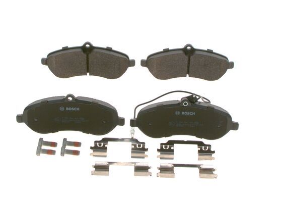 BOSCH 0986494163 Brake Pads Front 17.4mm Thickness Fits Citroën Peugeot Toyota