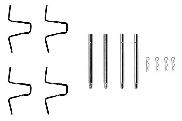 BOSCH 1987474062 Disc Brake Pad Accessory Kit Rear Fits Mercedes-Benz 123 /8 SL