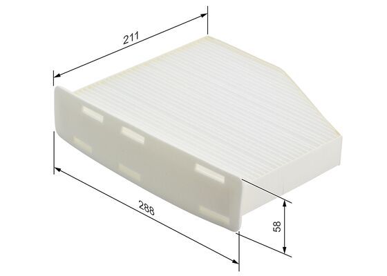 Bosch 1 987 432 097 Cabin Air Filter Fits Audi Seat Skoda VW