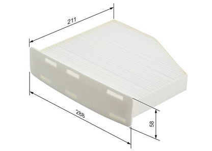 Bosch 1 987 432 097 Cabin Air Filter Fits Audi Seat Skoda VW