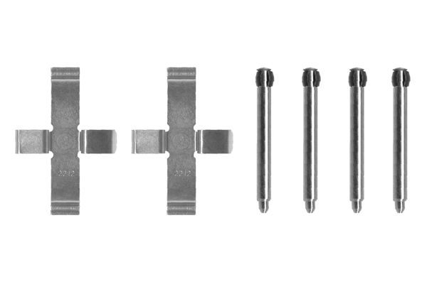 BOSCH 1987474100 Disc Brake Pad Accessory Kit Fitting Set Rear For Mercedes-Benz