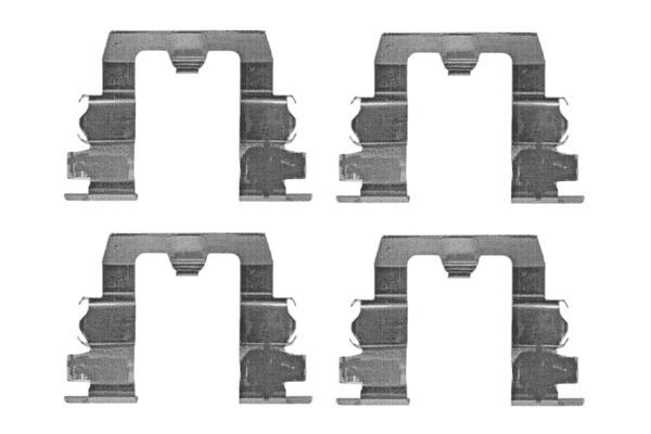 BOSCH 1987474153 Disc Brake Pad Accessory Kit Fitting Set Front Fits Mazda