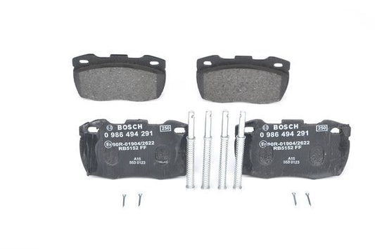 BOSCH 0986494291 Brake Pad Set For Disc Brake Front Fits Land Rover Defender