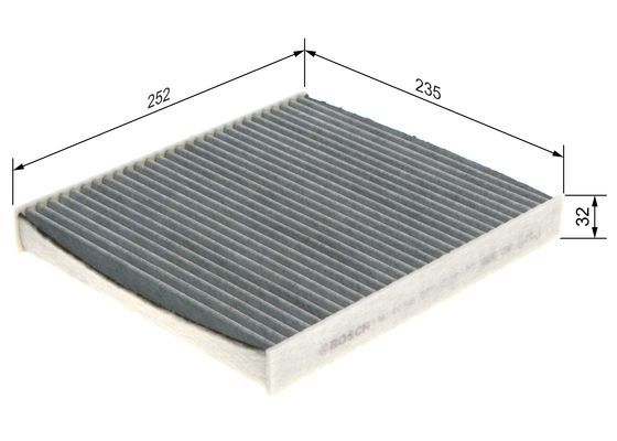 Bosch 1 987 432 543 Cabin Air Filter Fits Audi Cupra Man Seat Skoda VW