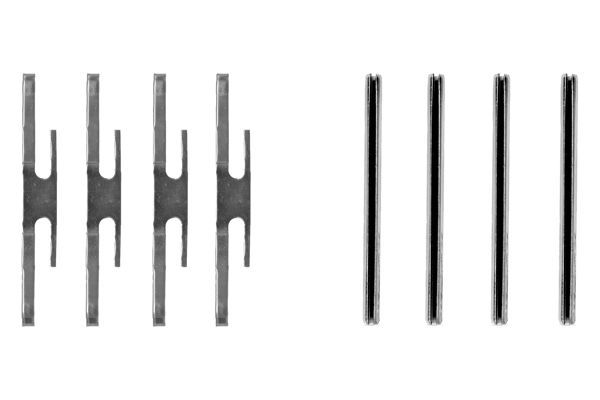 BOSCH 1987474210 Brake Pad Accessory Fitting Kit Front Fits Opel Vauxhall