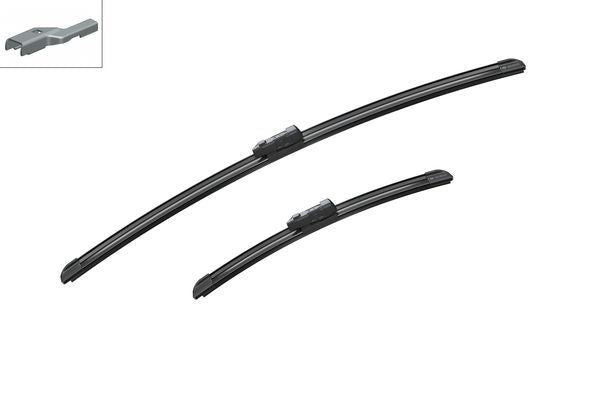 2 x BOSCH AEROTWIN A300S Flat Wiper Blades (Pair) Fits Fiat Ford Nissan Renault
