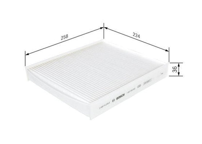 Bosch 1 987 435 002 Cabin Air Filter Fits Audi Seat Skoda VW