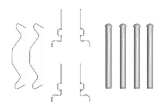 BOSCH 1987474313 Disc Brake Pad Accessory Kit Rear Fits Mitsubishi Toyota