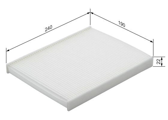 Bosch 1 987 432 215 Cabin Air Filter Fits Ford Perodua