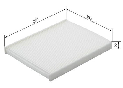 Bosch 1 987 432 215 Cabin Air Filter Fits Ford Perodua