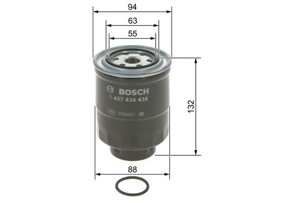 Bosch 1 457 434 438 Fuel Filter Fits Ford Mazda Mitsubishi Subaru Toyota