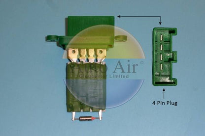 AUTO AIR 20-0009 Blower Series Motor Resistor A/C Air Con Conditioning Fits Fiat