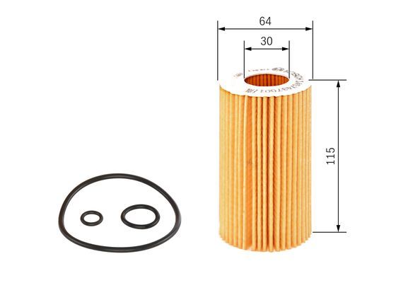 Bosch 1 457 437 001 Oil Filter Fits Jeep Mercedes-Benz