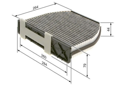 Bosch 1 987 435 001 Cabin Air Filter Fits Mercedes-Benz