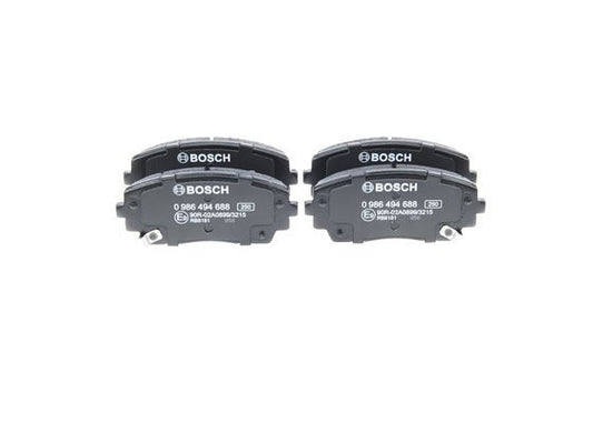 BOSCH 0986494688 Brake Pad Set For Disc Front 16.6mm Thickness Fits Kia Picanto