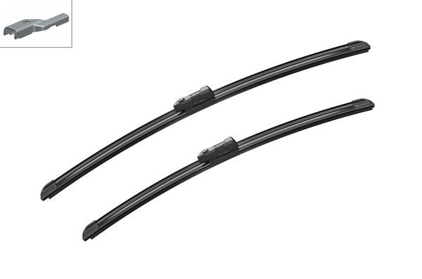 2 x BOSCH AEROTWIN A308S Flat Wiper Blades (Pair) 530/475mm Fits Seat VW