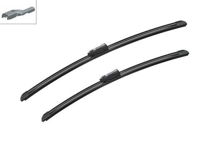 2 x BOSCH AEROTWIN A308S Flat Wiper Blades (Pair) 530/475mm Fits Seat VW