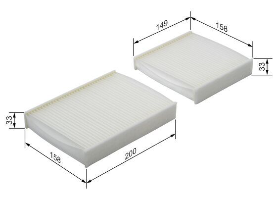 Bosch 1 987 432 136 Cabin Air Filter Fits Citroen DS Peugeot