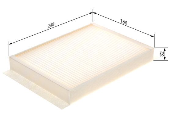 Bosch 1 987 435 058 Interior Air Filter Fits Mercedes-Benz