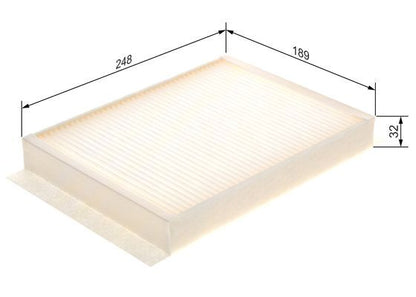 Bosch 1 987 435 058 Interior Air Filter Fits Mercedes-Benz