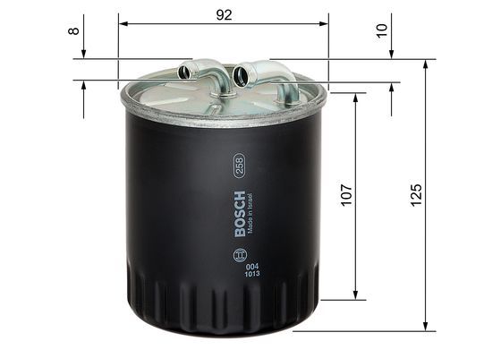 Bosch 1 457 434 437 Fuel Filter Fits Chrysler Mercedes-Benz Mitsubishi Smart