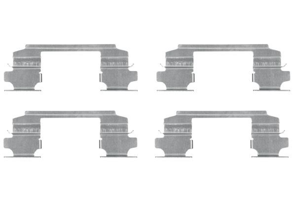 BOSCH 1987474436 Disc Brake Pad Accessory Kit Front Fits Nissan X-Trail