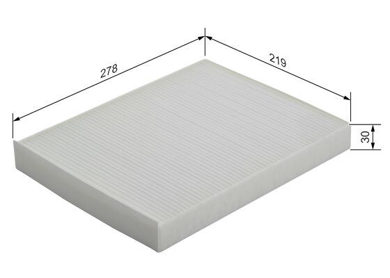 Bosch 1 987 432 114 Cabin Air Filter Fits Audi Porsche VW