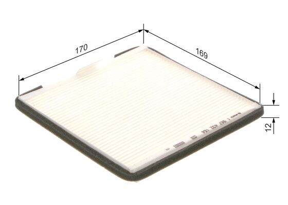 Bosch 1 987 432 164 Cabin Air Filter Fits Hyundai Kia