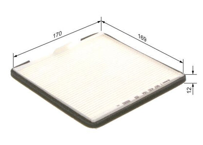 Bosch 1 987 432 164 Cabin Air Filter Fits Hyundai Kia