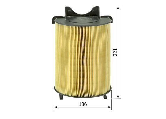 Bosch 1 987 429 405 Air Filter Fits Audi Seat Skoda VW