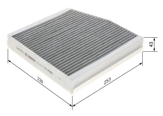 Bosch 1 987 435 505 Cabin Air Filter Fits Infiniti Mercedes-Benz