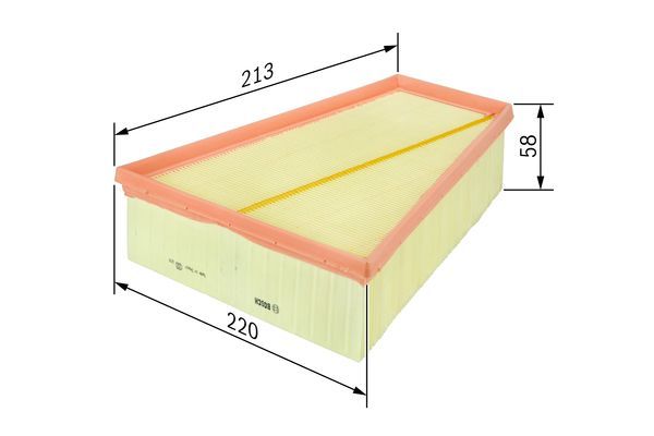 Bosch 1 457 433 532 Air Filter Fits Seat Skoda VW
