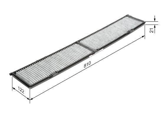 Bosch 1 987 432 424 Cabin Air Filter Fits Alpina BMW