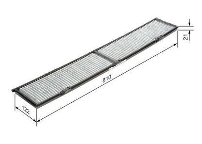 Bosch 1 987 432 424 Cabin Air Filter Fits Alpina BMW