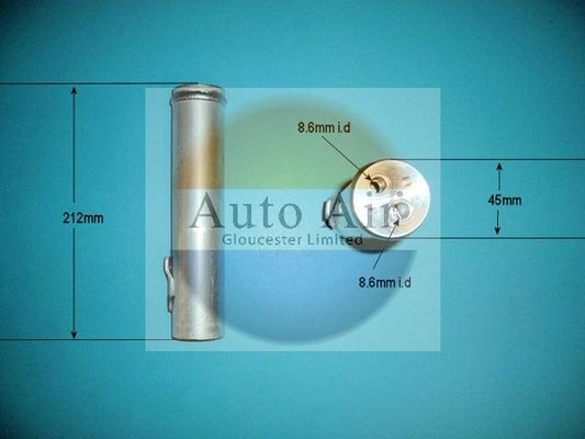 AUTO AIR 31-0005 Air Conditioning Receiver Dryer For Hyundai Tucson Kia Sportage