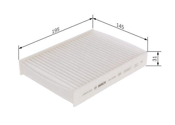 Bosch 1 987 435 066 Interior Air Filter Fits Citroen Peugeot Toyota