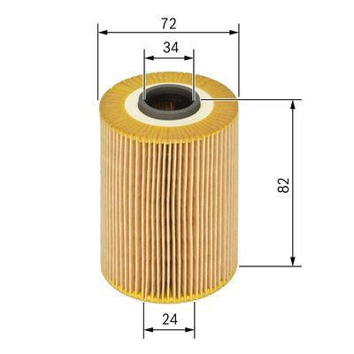 Bosch 1 457 429 197 Oil Filter Fits Mini