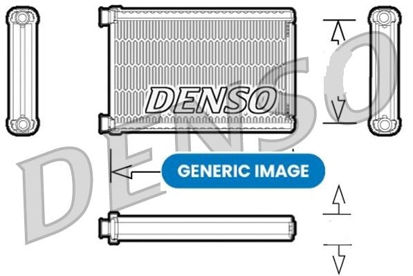 Interior Heating Heat Exchanger Fits Renault Kangoo Kangoo Be Bop DENSO DRR23022