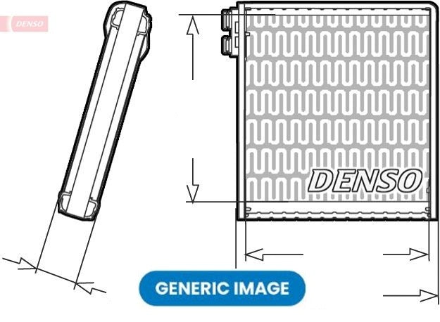 Air Conditioning Evaporator Fits BMW 1 Series 3 Series X1 DENSO DEV05K01