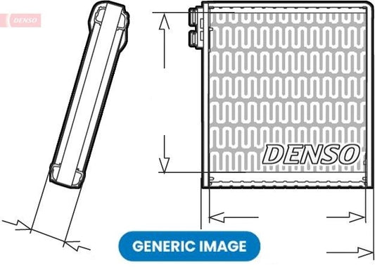 Air Conditioning Evaporator Fits BMW 1 Series 3 Series X1 DENSO DEV05K01