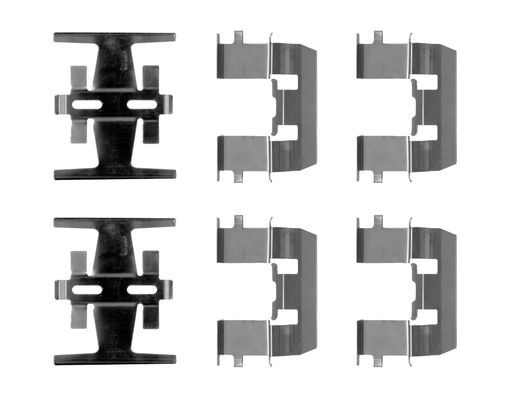 BOSCH 1987474620 Disc Brake Pad Accessory Kit Front Fits Acura Honda Rover