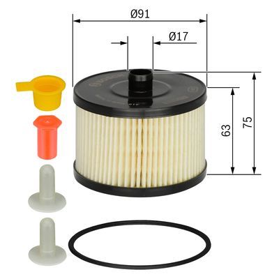 Bosch 1 457 431 723 Fuel Filter Fits Citroen Fiat Ford Peugeot Volvo