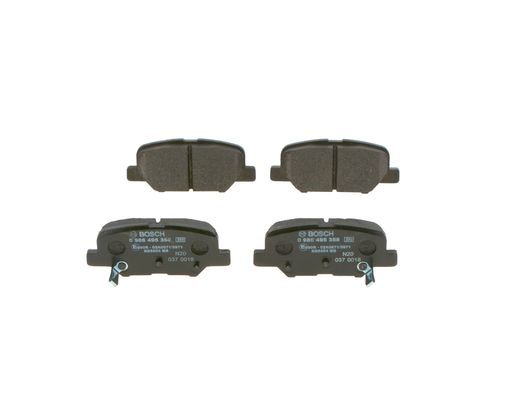 BOSCH 0986495358 Brake Pad Set For Disc Brake Rear Fits Mazda Mitsubishi Peugeot