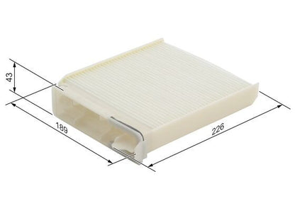 Bosch 1 987 432 120 Cabin Air Filter Fits Dacia Nissan Renault