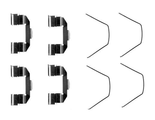 BOSCH 1987474647 Disc Brake Pad Accessory Kit Fitting Set Front For Mazda Mazda6