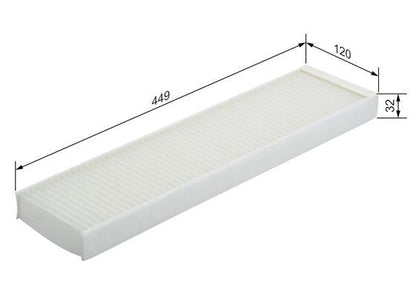 Bosch 1 987 432 296 Cabin Air Filter Fits Mini