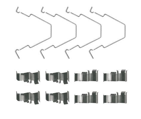 BOSCH 1987474666 Disc Brake Pad Accessory Kit Rear Fits Kia Carens Clarus Shuma