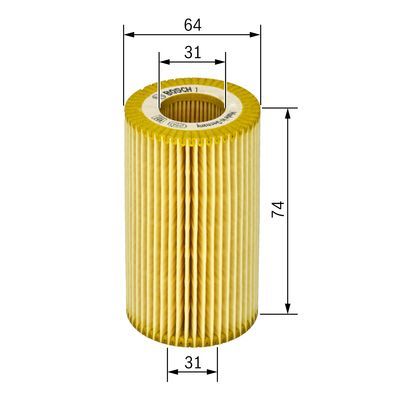 Bosch 1 457 429 248 Oil Filter Fits Alfa Romeo Fiat Opel Saab Suzuki Vauxhall