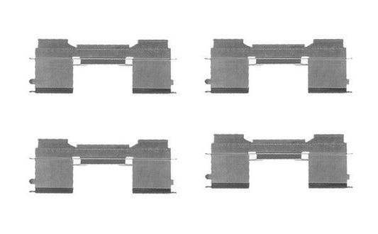 BOSCH 1987474711 Disc Brake Pad Accessory Kit Front Fits Fiat Ford Iveco Peugeot