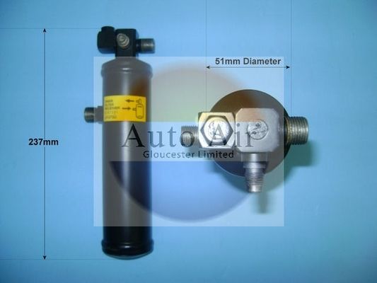 AUTO AIR 31-1131 Air Conditioning Receiver Dryer A/C Replacement For Peugeot 405